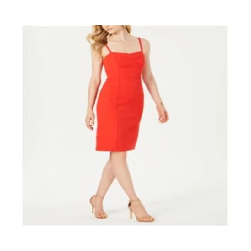 Sports Cool Vince Camuto Women's Laguna Crepe Bodycon Dress Cocktail & Party Dresses Red Size 14 Sports Cool Vince Camuto Women's Laguna Crepe Bodycon Dress Cocktail & Party Dresses Red Size 14