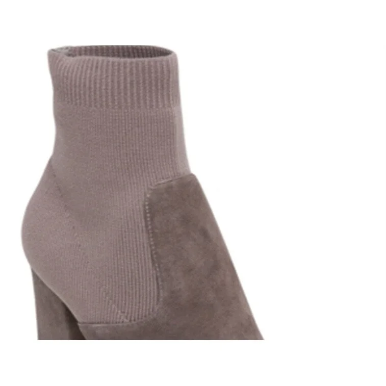 Classic Series Steve Madden Women's Stretch Remy Sock Pointed Toe Block Heel Dress Booties Gray Size 6 M Classic Series Steve Madden Women's Stretch Remy Sock Pointed Toe Block Heel Dress Booties Gray Size 6 M