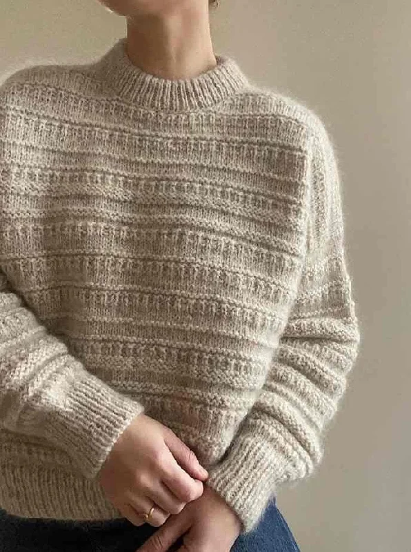Sports Yoga Style Sweater No 18 by My Favourite Things Knitwear, No 1 + silk mohair yarn kit (excl pattern) Sports Yoga Style Sweater No 18 by My Favourite Things Knitwear, No 1 + silk mohair yarn kit (excl pattern)